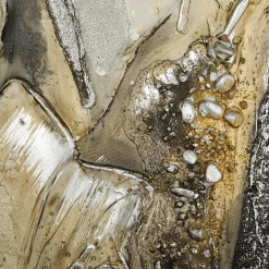 Abstract Heavy Textured Oil Painted Canvas