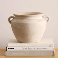 Antique bowl with handles