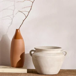 Antique bowl with handles