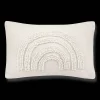 Anya Beige Tufted Rainbow Lumbar Throw Pillow