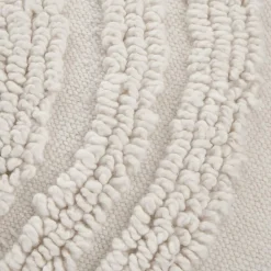 Anya Beige Tufted Rainbow Lumbar Throw Pillow