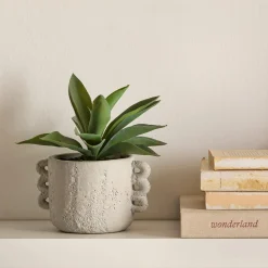 Artificial Aloe in Ceramic Pot