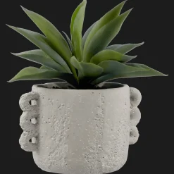 Artificial Aloe in Ceramic Pot