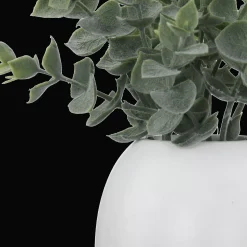 Artificial Eucalyptus in Ceramic Pot