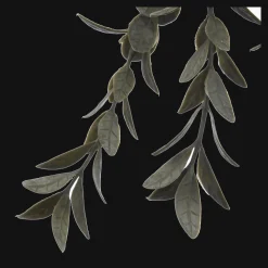 Artificial Leaves in Hanging Textured Pot