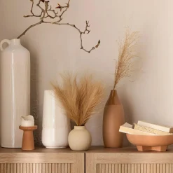 Artificial Reed Grass in Ceramic Pot