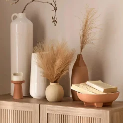 Artificial Reed Grass in Ceramic Pot