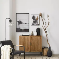 Bear in Bathtub Printed Framed Canvas