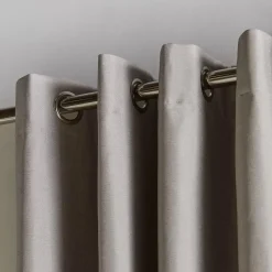 Beige Chambray Blackout Curtain