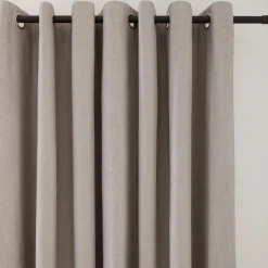 Beige Chambray Blackout Curtain