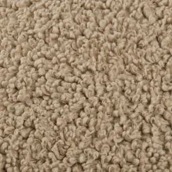 Beige Doodle Boucle Decorative Throw Pillow