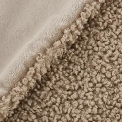 Beige Doodle Boucle Throw
