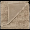 Beige Ellyn Faux Fur Throw