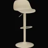 Beige Metal & Plastic Bar Stool