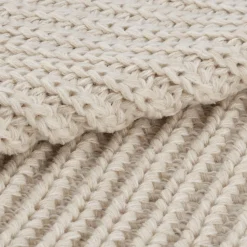 Beige Ribba Throw