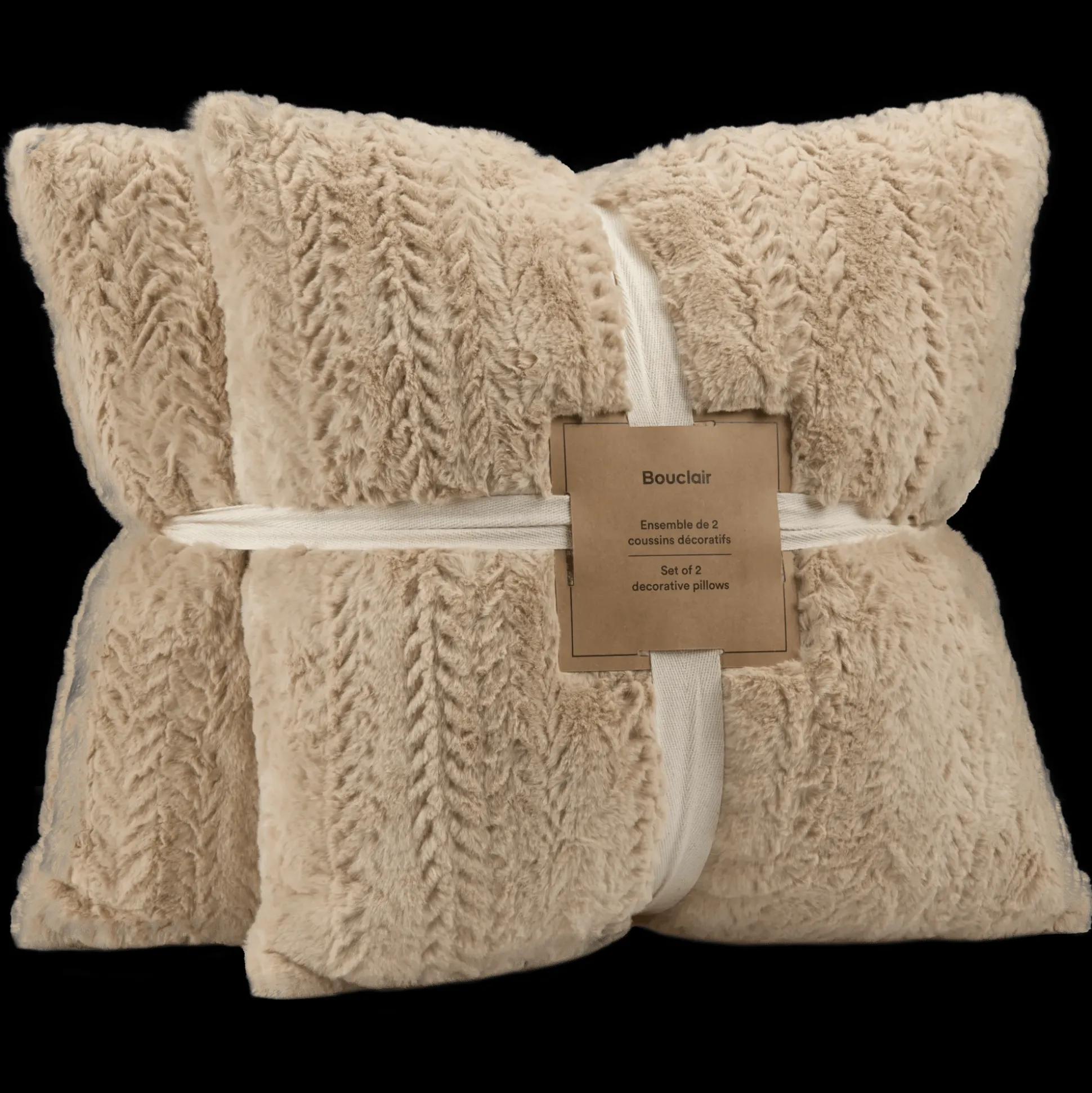 Beige Set of 2 Ellyn Decorative Pillow