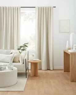 Beige Taha Rod Pocket Back Tab Blackout Curtain