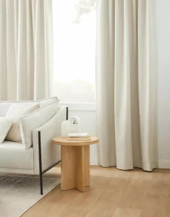 Beige Taha Rod Pocket Back Tab Blackout Curtain