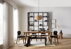 Black & Natural Table Runner