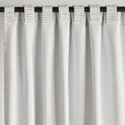 Black And White Dayni Blackout Back-Tab Curtain