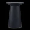 Black Cement Hourglass Side Table