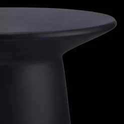 Black Cement Hourglass Side Table