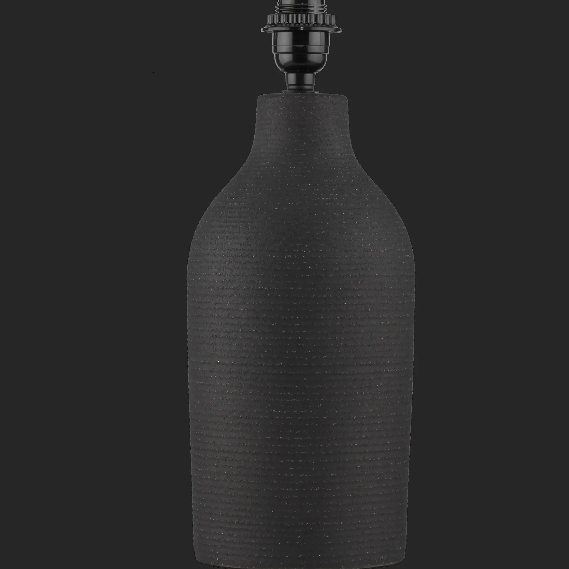 Black Ceramic Lamp Base