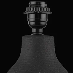 Black Ceramic Lamp Base
