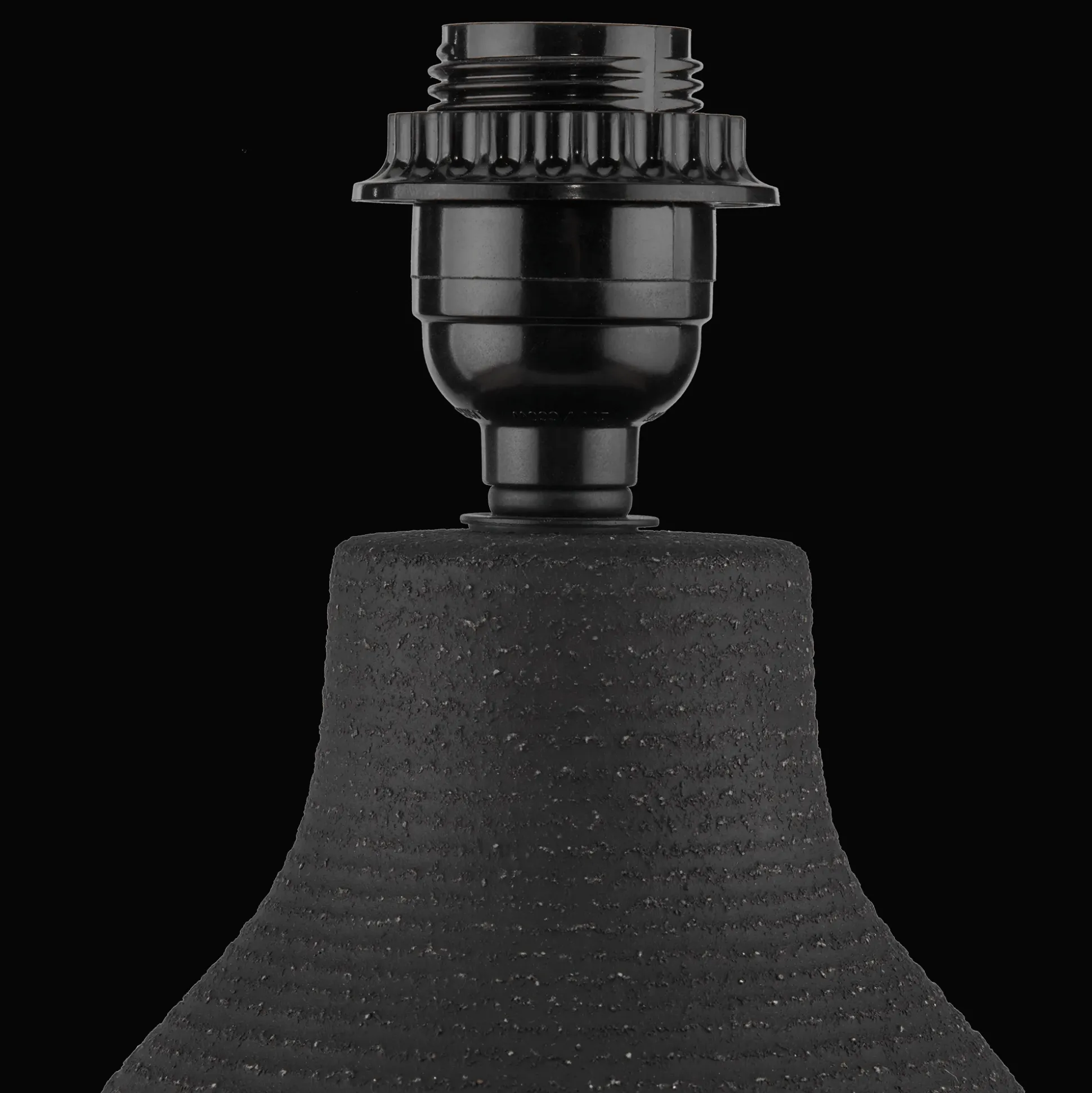 Black Ceramic Lamp Base
