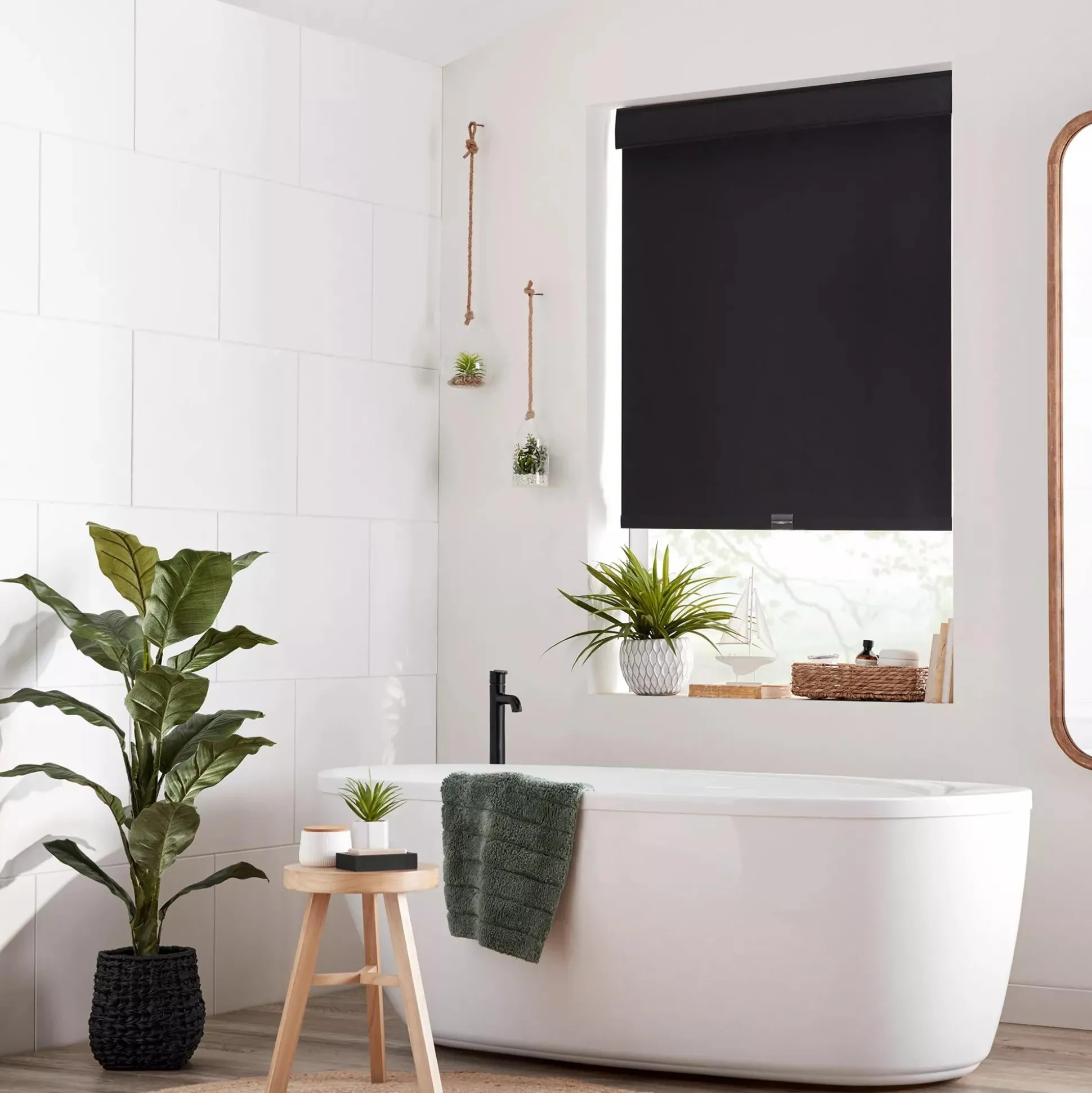 Black Chita Cordless Blackout Roller Shade