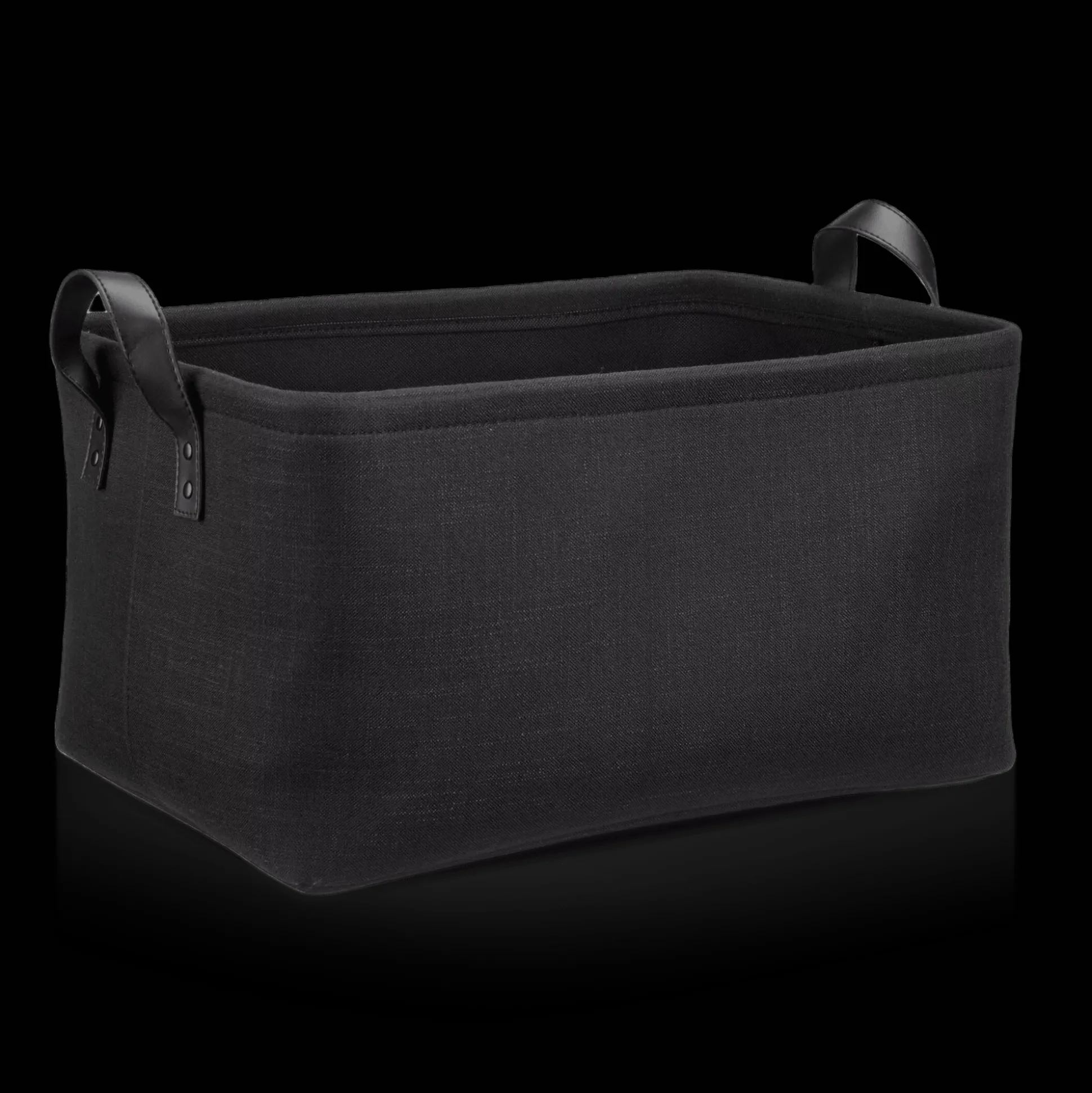 Black Chita Storage Basket with Handles