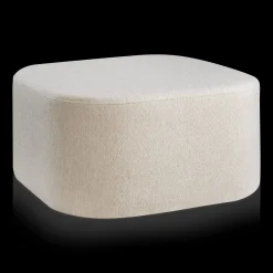 Black Coffee Table with Ottoman