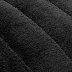 Black Cougar Faux Fur Throw Pillow