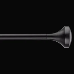 Black Curtain Rod Set - Diameter 16/19 mm