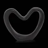 Black Decorative Ceramic Heart