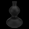 Black Hourglass Bubble Vase