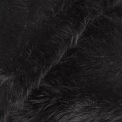 Black Logan Faux Fur Throw