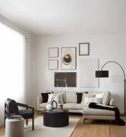 Black Logan Faux Fur Throw