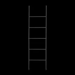 Black Metal Ladder Towel Holder