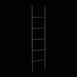 Black Metal Ladder Towel Holder
