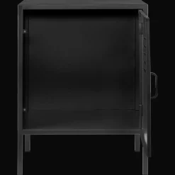 Black Metal Locker Side Table