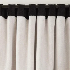Black Ortega Blackout Back-Tab Curtain