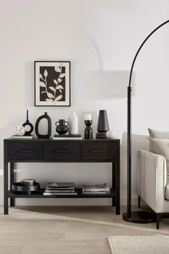 Black Tray & Natural Tray On Stand