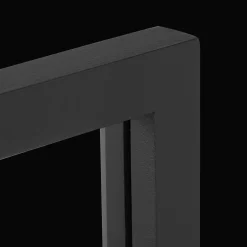 Black Windowpane Mirror