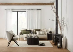 Black Wood Floor Vase