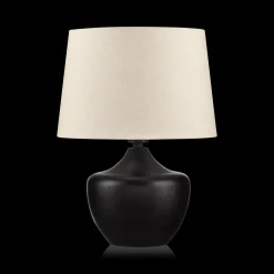 Black Wood Table Lamp