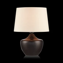 Black Wood Table Lamp