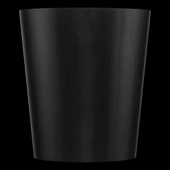 Black Wood Waste Bin