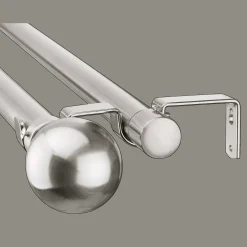 Blackout Curtains Double Rod Set - Diameter 25/28 mm