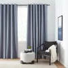 Blue Chambray Blackout Curtain